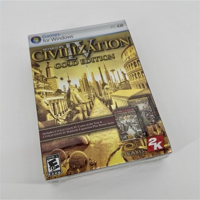 Sid Meier's Civilization IV: Gold Edition *NEW & SEALED* - PC Expansion Bonus