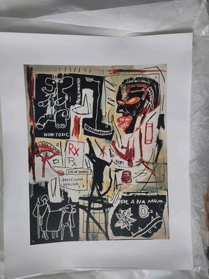 Jean Michel Basquait Poster, Melting Point of Ice, neuwertig, 75x60cm