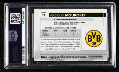 2020 Chrome Bundesliga Sapphire Edition Youssoufa Moukoko