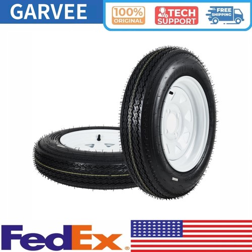 2pack 4.80-12 4.80x12 480-12 Trailer Tire Wheel Assembly 12 in Rims 4 Lug on 4"