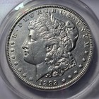 1893-P MORGAN $1 Dollar Silver Coin ~ ANACS Certified EF45 Detls ~ RARE Key Date — photo 4