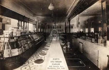 Woodhaven Queens NYC NY Popp�s Ice Cream Parlor RPPC Photo Postcard COPY
