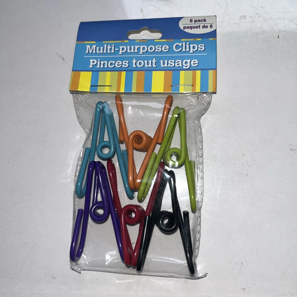 Pack de 6 clips de bolsa de sellado multiusos Foto 2 de 3