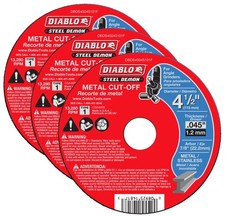 Diablo 3 Pack of 4-1/2 in. Type 1 Metal Cut-Off Disc DBDS45045101F-3PK