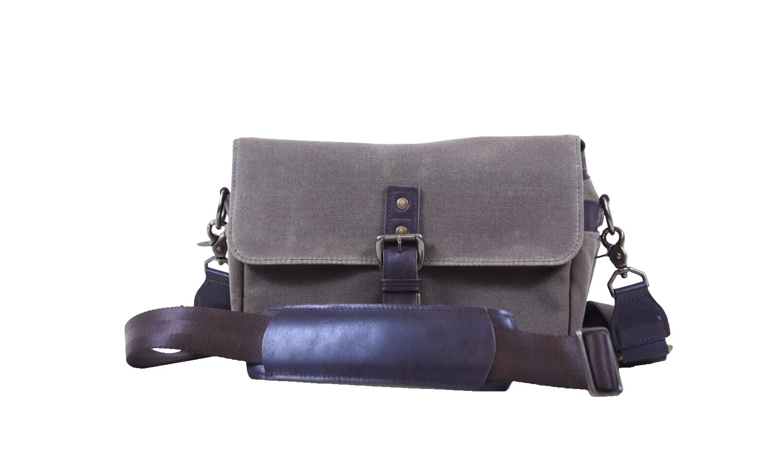 Insertos Marrón Lona Bolso de la cámara