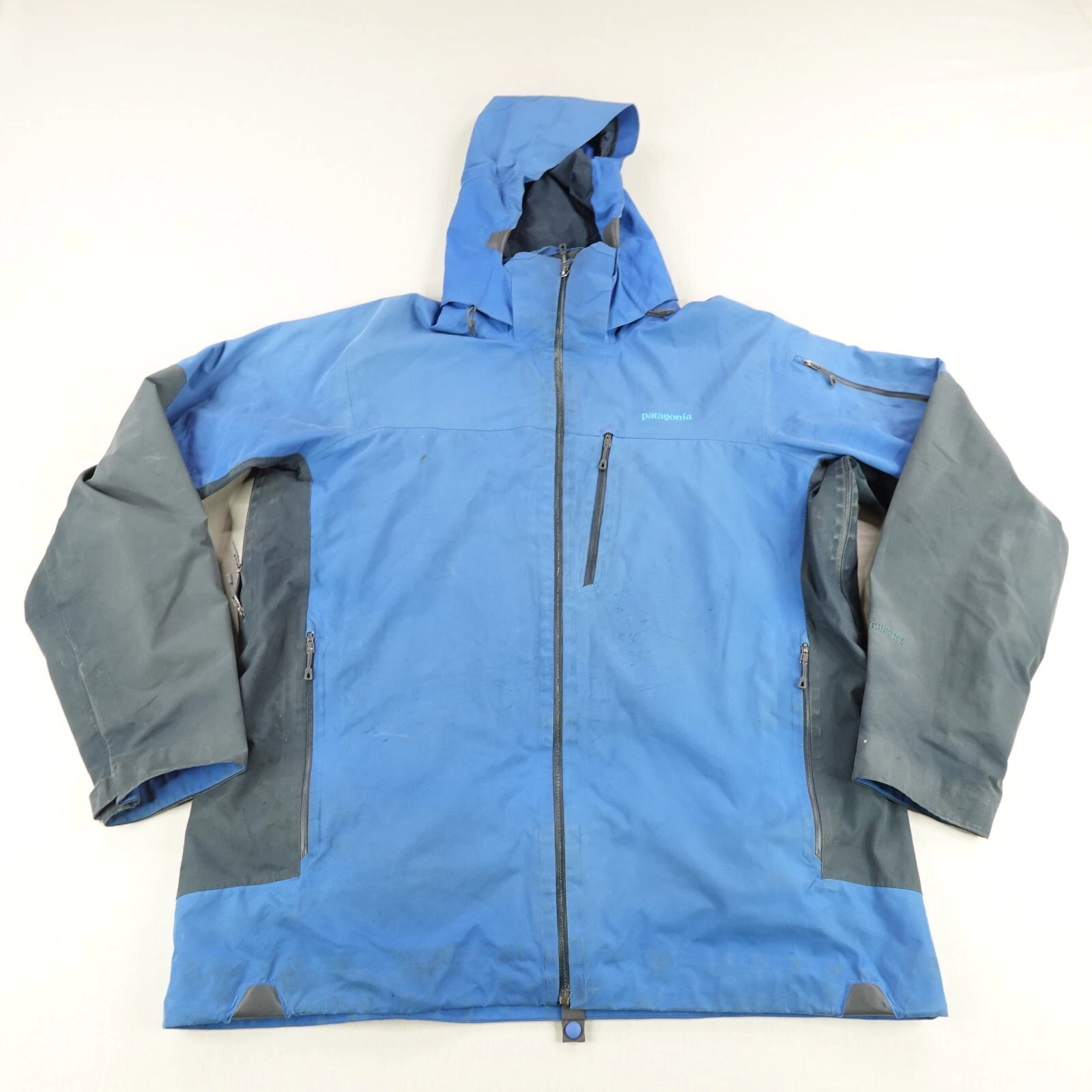 Patagonia Jacket Men XL Blue Gray Goretex Powder Bowl Waterproof Ski Snow Coat ^