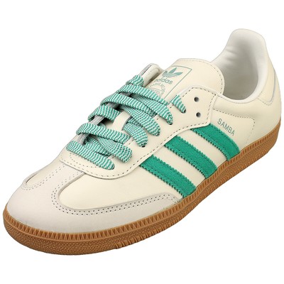 adidas SAMBA OG Damen - Sneaker aus Leder in Off White Green - 37 1/3 EU