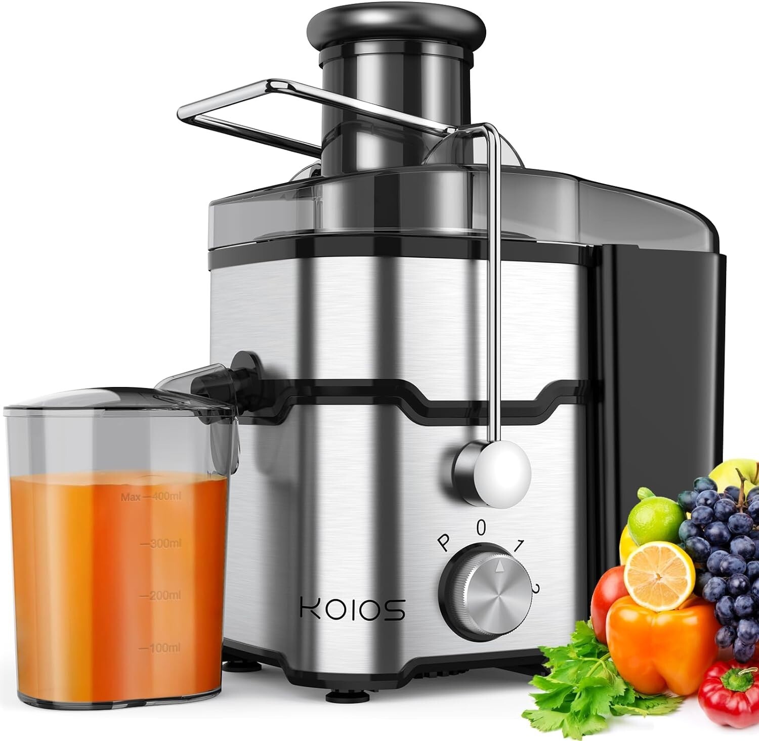 Centrifugal Juicer Machine Juice Extractor for Fruit Vegetable Wide Mouth