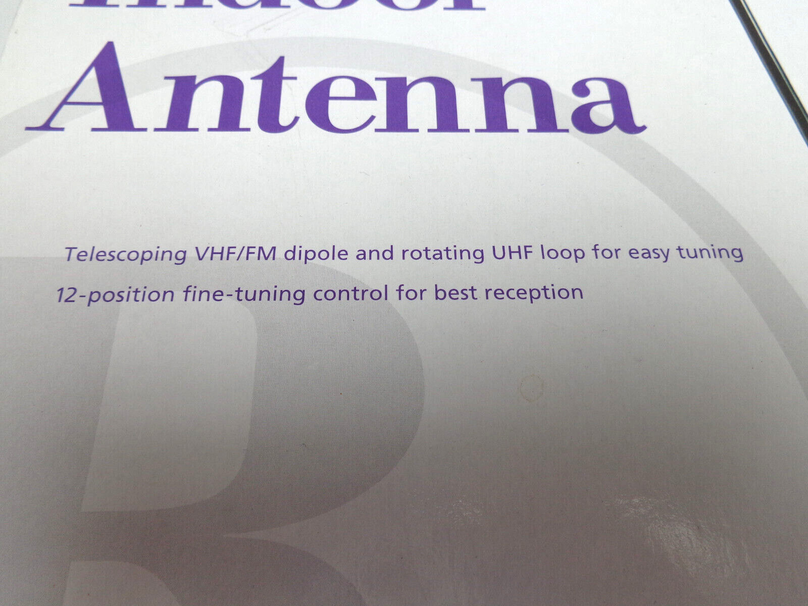 RADIO SHACK Indoor Antenna 151865 Top Of Set Mount VHF/UHF/FM eBay