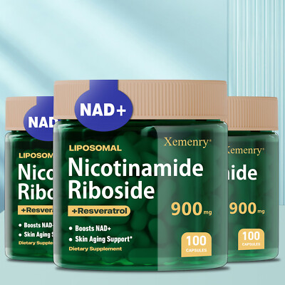 NAD+ Supplements for Anti-Aging, Energy Focus, Nicotinamide Riboside Resveratrol