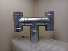 200mm H roof cowl downdraught backdraught woodburner flue chimney top rain hat