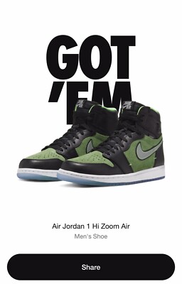 【本物保証 /関税・送料無料】Nike Air Jordan 1 High Zoom Nike Air Jordan 1 High Zoom Zen Rage Green Black White