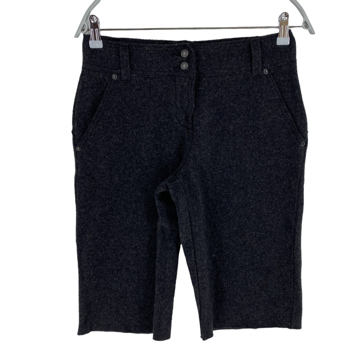 United Colors Of Benetton Damen Shorts – Baumwoll-Bermuda Mit Logo-Stickerei