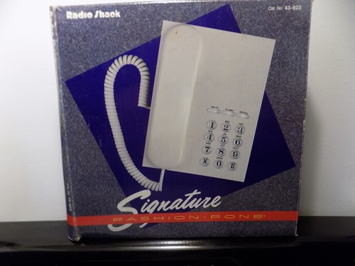Vintage 1994 Radio Shack Large Button Flat Wall Phone 43-823 New | eBay