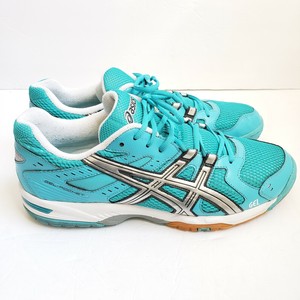 ASICS-Gel-Rocket-Women-039-s-Volleyball-Shoes-B257N-Sz-13-turquoise-blue-aqua