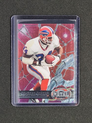 1997 Skybox Metal Universe Thurman Thomas #158 Buffalo Bills - Picture 7 of 7