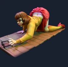 1/24 Figures Resin Model Kit Velma On The Ground Sexy Gril Gk NSFW Unpainted