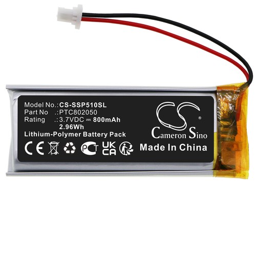 800mAh Battery for Sena GT-Air II,J-Cruise II,SHOEI Neotec II,SRL2,PTC802050 - Picture 3 of 5