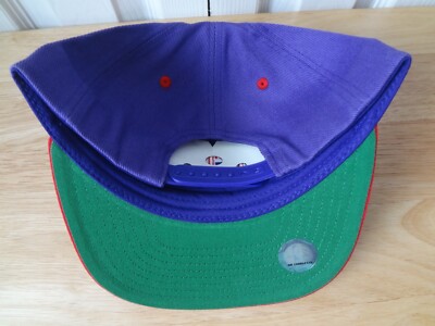 Vintage NBA Toronto Raptors Spellout Snapback Hat 90s Adidas NEW