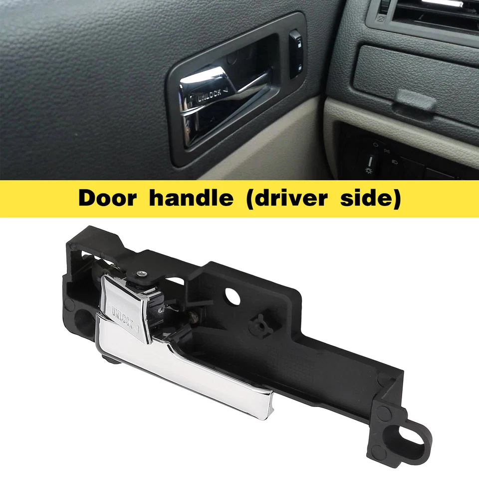 Left Driver Front Inner Inside Door Handle Chrome For Lincoln MKZ 2007-2012 US Foto 2 de 4