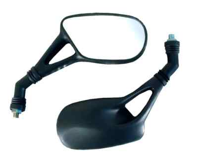 Open Box BikeTek Yamaha Mirror Aero 10Mm Black Pair (Yamaha Thread)