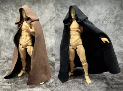 Custom 1/12 Scale Hoodie Wired Cloak Cape Robe Coat For 6'' Shf  Action Figure