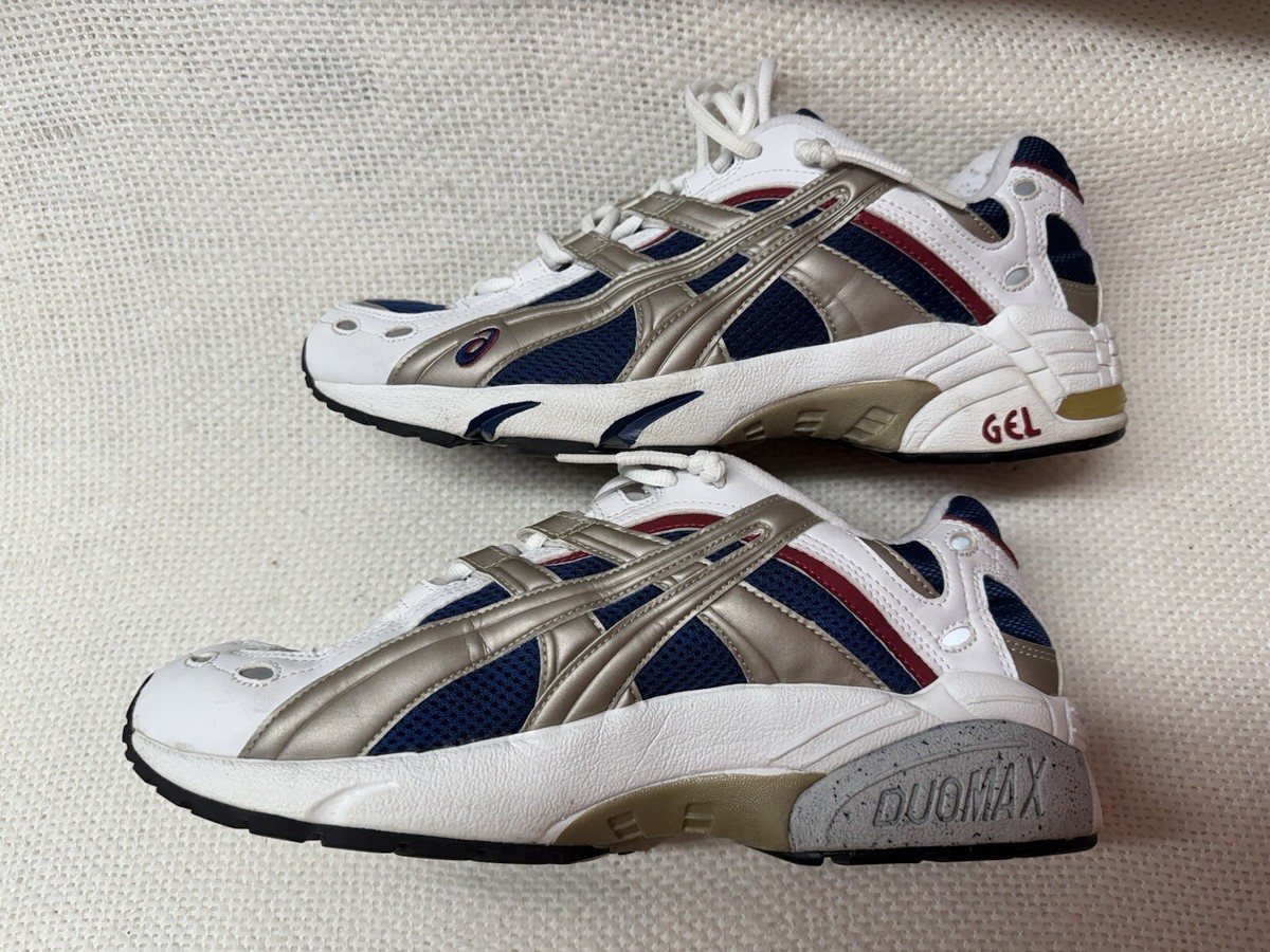 Vintage! 1998 Asics Gel Kayano IV (4) Mens size 11.5 White Navy