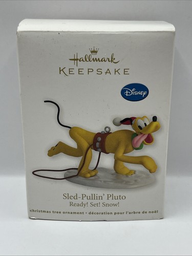 Hallmark Sled-Pullin’ Pluto Keepsake Christmas Tree Ornament Disney W/ Box 2012