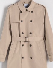 Trench da uomo, RESERVED, colore beige, tg. L , nuovo con etichetta