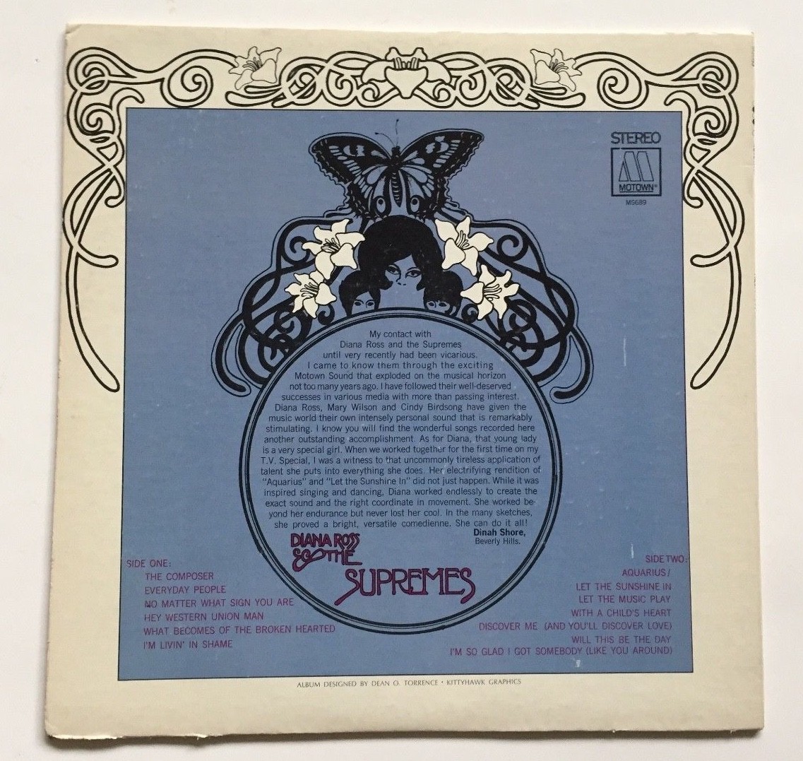 西LP Supremes Let The Sunshine In S689 Motown /00260 Diana Ross & The Supremes – Let The Sunshine In – Vinyl (LP