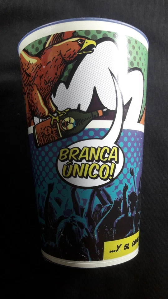 Fernet Branca Argentina Limited Edition Reusable Pvc Glass Cup Pop Art Design Ad - Image 2 of 4