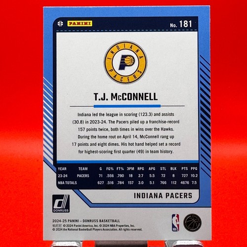 2024-25 Panini Donruss - T.J. McConnell #181 - Picture 2 of 2