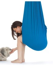 Quility Sensory Therapy Swing for Kids Indoor Hammock Light Blue 165lbs