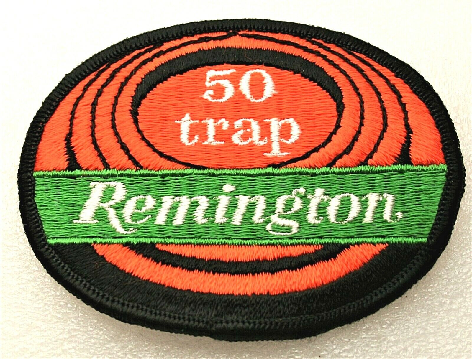 Vintage Remington Ammo Gun Target Shooting 50 Trap Award Patch New NOS 1980s