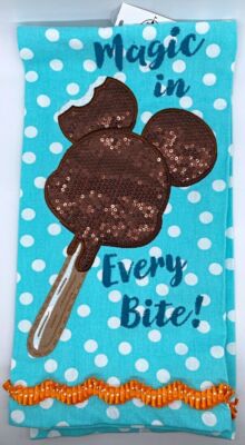 Disney Parks Magic in Every Bite Mickey Mouse Ice Cream Kitchen Towel NEW