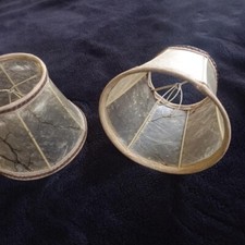 2 anciens abat jour lampe