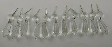 New Crystal Chandelier Lamp Teardrop Prism Pendant Set of 12