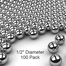100 1/2" Inch G25 Precision 440 Stainless Steel Bearing Balls