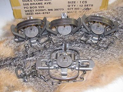 Duke #1 Coil Spring Trap - For Raccoon, Muskrat, Nutria, Rabbit - 0469 Survival Trap
