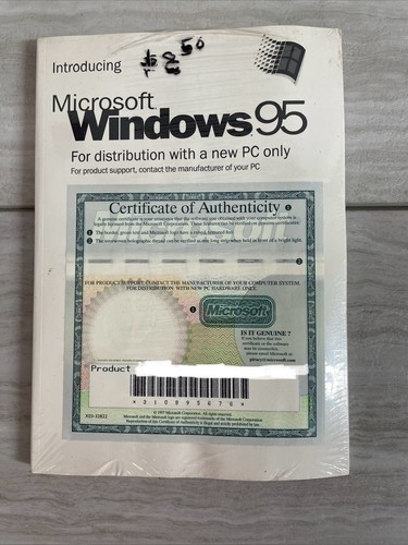 Microsoft Windows 95 Manual & New Software Disc/Product Code See Pictures - Picture 7 of 7