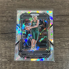 2023 Panini Prizm WNBA Lauren Jackson #64 Seattle Storm Cracked Ice Silver Prizm