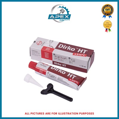 DIRKO HT SEALANT ELRING 70ML RED UP TO 315° DEGREE SILICONE ENGINE OIL PAN