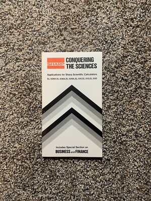 Sharp Conquering Sciences Applications EL-506H, 508A, 509A, 510, 515, 550 Calcs