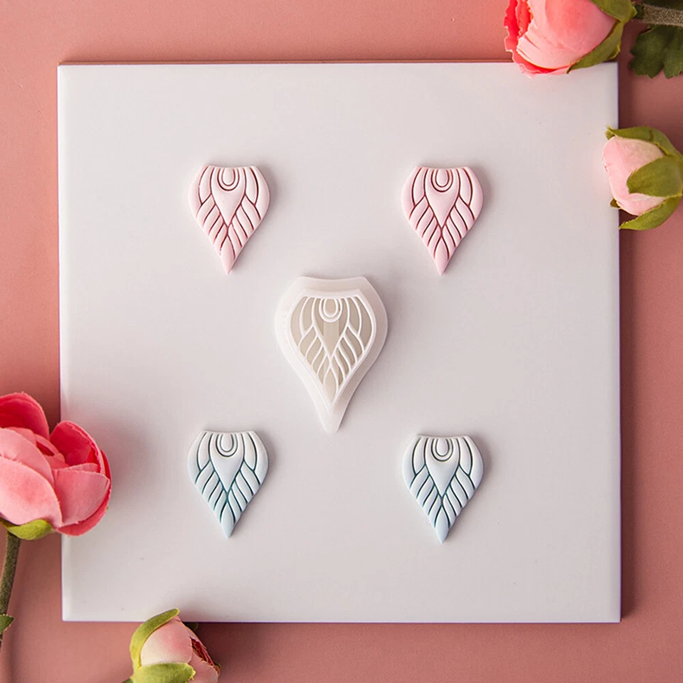 1Pc Polymer Soft Clay Cutting Mould DIY Making Earrings Pendant Jewelry Craft - Image 2 of 4