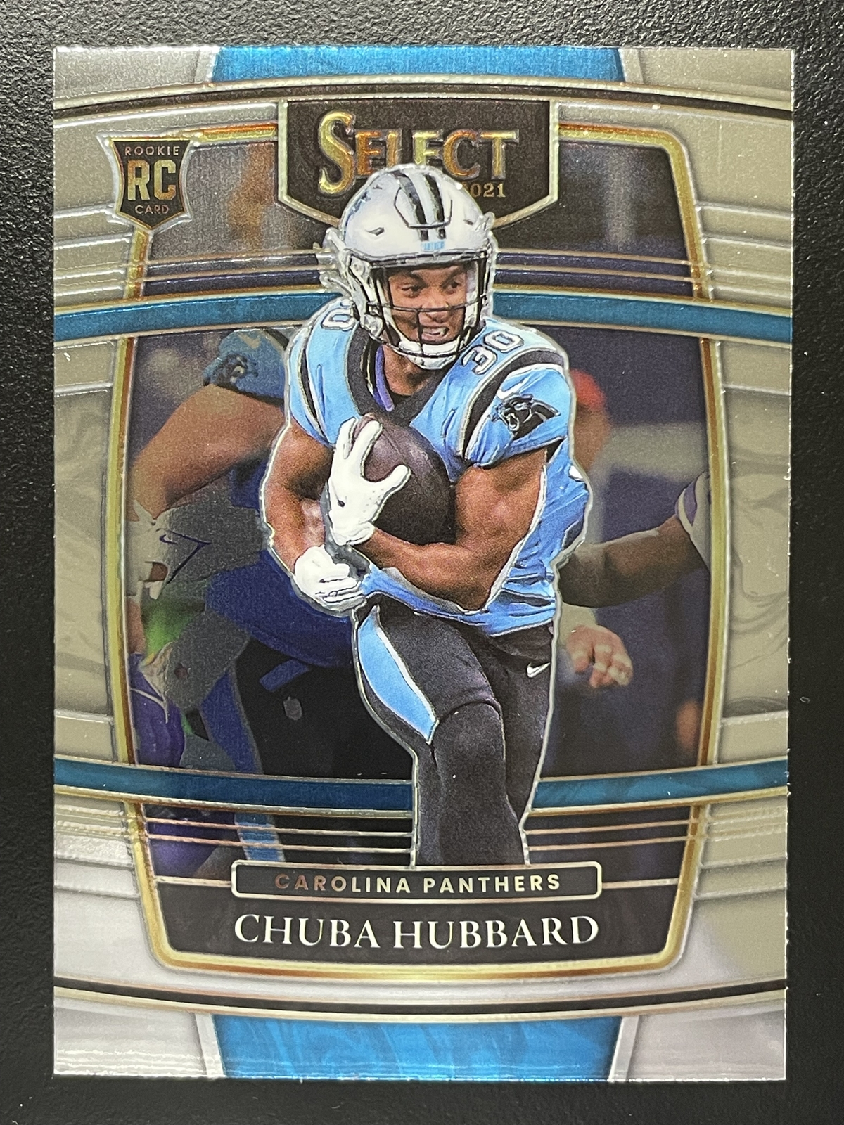 2021 Panini Select #76 Chuba Hubbard RC Carolina Panthers