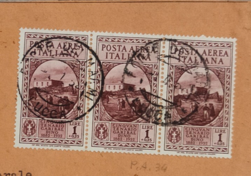 regno raccomandata garibaldi 5 lire 1,75 lire 1/7/1932 forte dei marmi lucca - Imagen 5 de 7