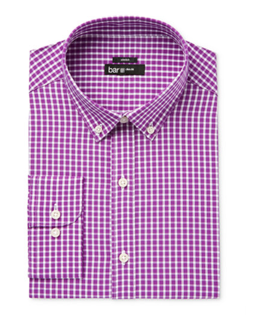 purple checkered dress