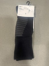 Nike Youth Outdoor Wool Blend Crew Socks Black 3Y-5Y WOMEN 4-6 Dri-Fit NWT