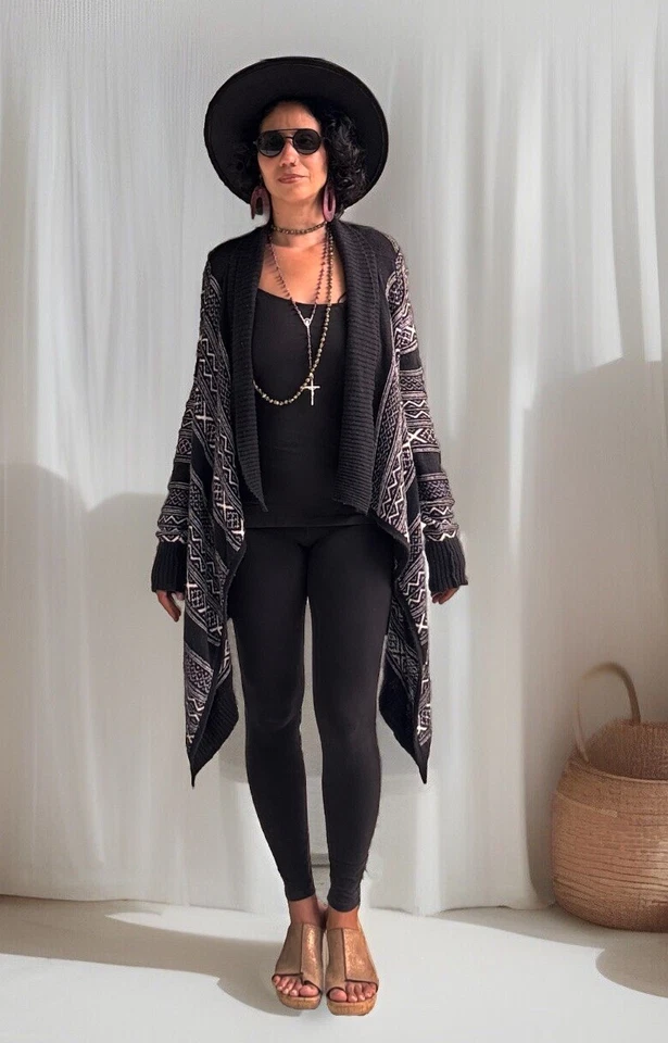 Jones New York Vintage Cardigan Over Sz Sweater Womens M Southwest Western Boho - Image 2 of 4