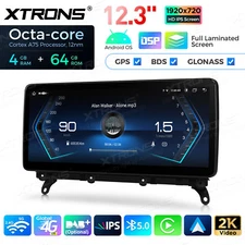 12.3" IPS Android 14 8-Core CarPlay Stereo GPS Navi 4G For BMW X3 F25/X4 F26 NBT